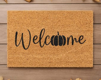 Halloween Doormat Coconut Mat Welcome Pumpkin | Doormat Autumn Decoration | Halloween Decoration Entrance Area | Welcome Mat