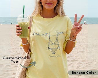 Bikinis And Martinis, Custom Miss To Mrs, Last Splash Ocean Breeze Shirt, Pool Party
