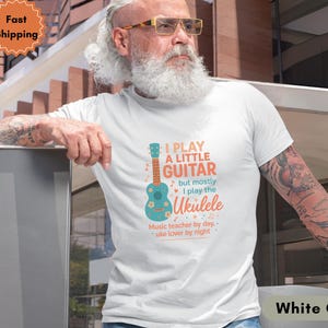 Funny Ukulele Shirt – Beginner Comfort Colors Music Teacher Tee, Retro Graphic Musician T-Shirt,Cute Gift for Ukulele Player,Music Lover Tee