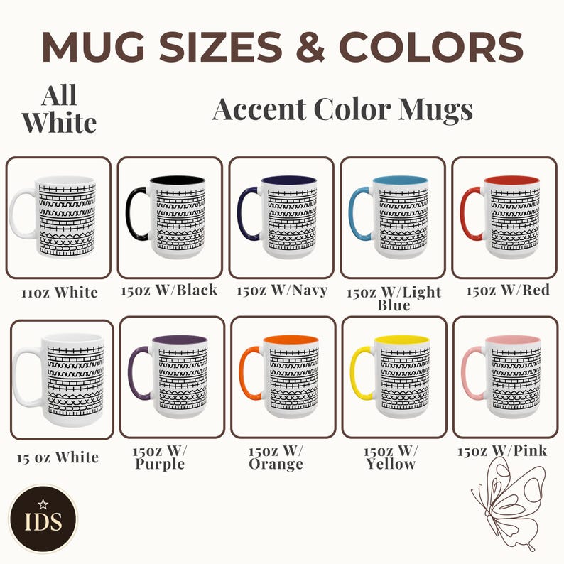 White ceramic hidden message mug with minimalist black pattern design that reveals a funny sarcastic phrase inside, perfect as an office humor gift for coworkers, bosses, friends, or Secret Santa exchanges.
