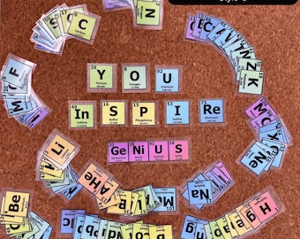 Periodic Table Elements Sticker Sheet: Chemistry Classroom Decor