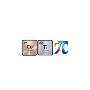 Vinyl Decal Sticker, Science Lover Gift, Cutie Pie Nerd Humor, Periodic Table Elements, Casual Occasion Decor, Funny Laptop Sticker