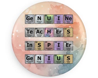 Periodic Table Teacher Magnet, Science Gift