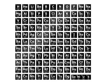 Periodic Table Element Stickers: Chemistry Classroom Decor, Laptop Decals
