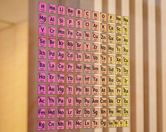 Periodic Table Elements Sticker Sheet: Chemistry Classroom Decor