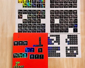 Periodic Table Sticker Sheet, Science Teacher Gift