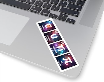 CutiPi Periodic Table Sticker, Science Humor Decal
