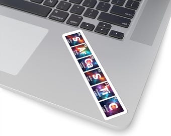 Sarcastic Periodic Table Vinyl Sticker, Science Humor Decal