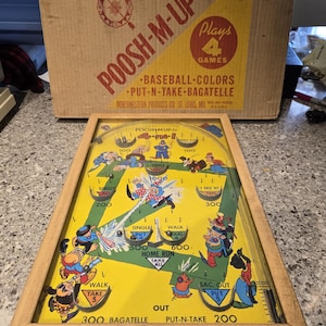 Vintage Pinball Baseball - Etsy
