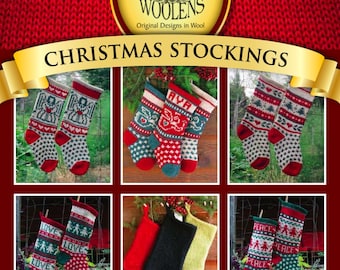 Collection de modèles de tricot de bas de Noël Annie's Woolens