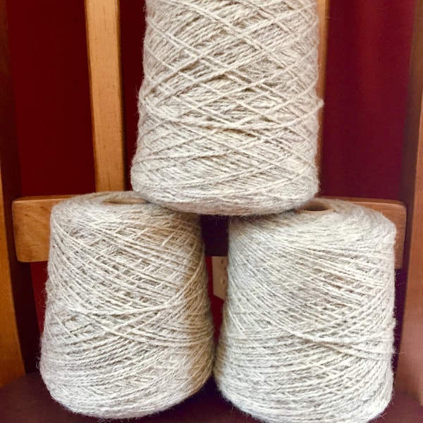 Yarn SALE! 1lb. Cone Bartlettyarns Light Sheep Gray Natural Sheep's Wool Light Worsted-Same Dye Lot