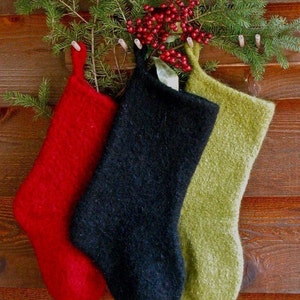 Felted Christmas Stocking Instant Download Knitting Pattern