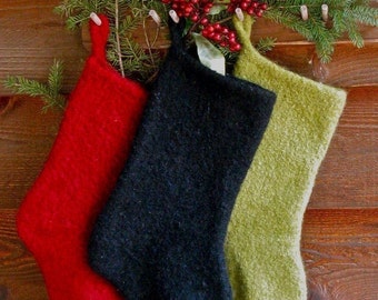 Felted Christmas Stocking Instant Download Knitting Pattern