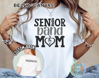 BENUTZERDEFINIERTE Blaskapelle Mama Shirt, Band Mama T-Shirt, Blaskapelle Bekleidung, einzigartige Bella + Canvas, personalisierte Band Booster Shirt Band Eltern