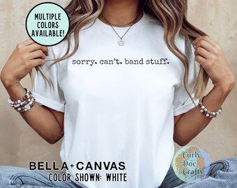 Blaskapelle Mama Shirt, lustiges Band Mama T-Shirt, Blaskapelle Bekleidung, Band Papa Shirt, Bella + Canvas, Musikliebhaber Band Booster Shirt Band Eltern