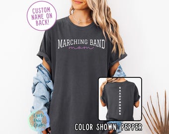 Benutzerdefinierte Band Mom Comfort Farben Shirt, personalisierte Blaskapelle Tshirt