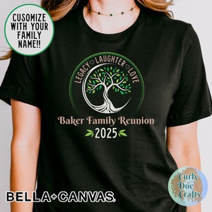 Legacy Laughter Love Custom Family Reunion Shirt Matching Family Shirt Personalized Family Tee Custom Family Name T-Shirt Family Tree Shirt