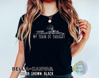 Lustiges ADHD T-Shirt: Entgleiste Gedankengang, Bella+Canvas Baumwolle