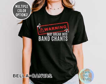 Band Mom Shirt: Bella + Canvas Soft Cotton T-Shirt, Blaskapelle Bekleidung