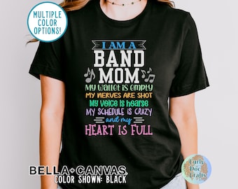Herz ist volles Band Mom Shirt: Lustiges Blaskapelle T-Shirt