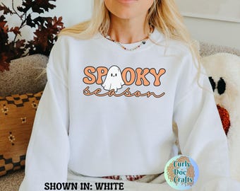 Spooky Season Sweatshirt: Halloween Women's Fall Sweater