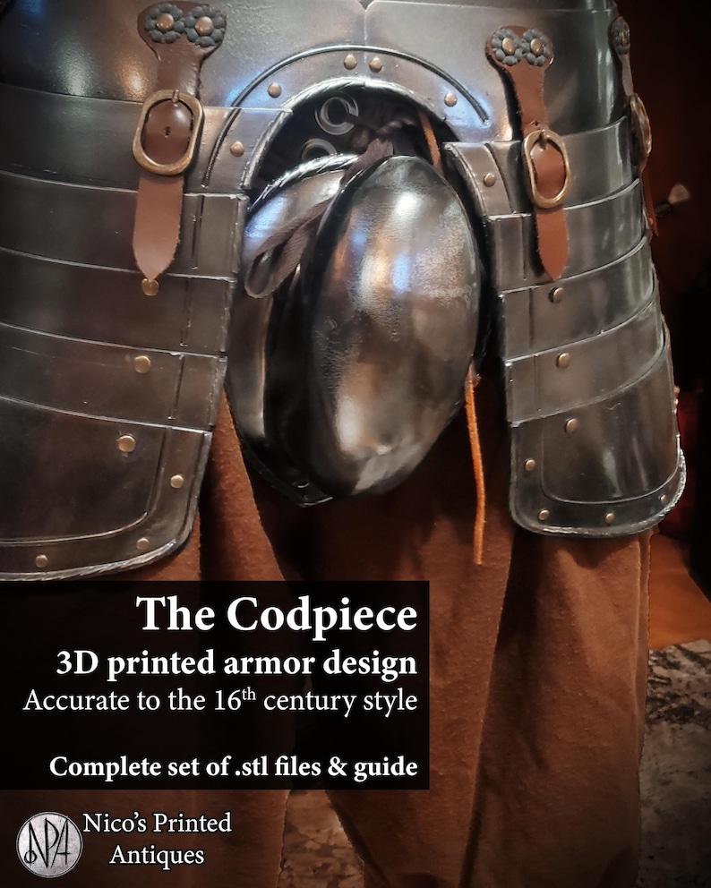 Metal Codpiece 3D Print Files - the Codpiece - 16th Century Style Groin Armor - Etsy