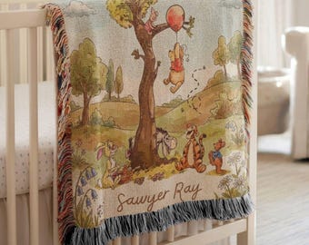 Vintage Pooh Sheets Set- Twin Flat, Fitted Bottom Vintage 90s Twin