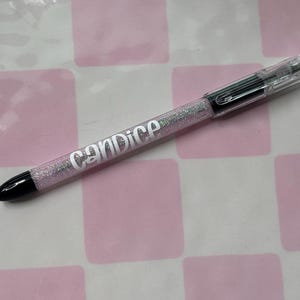Personalized Glitter Pentel RSVP Pen - Custom Name Pen, Sparkly Ink Pen Gift, Teacher Gift, Office Supplies, Cute Stationery