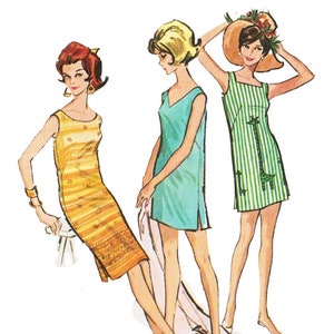 May include: Illustration of three women in vintage dresses. The dresses are in yellow, teal, and green with various patterns. One dress is striped with giraffe designs. The women are wearing sandals and a sun hat.