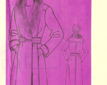 1970s Slim Midi Coat Pattern Meyers Modeblatt 9859 B42.5 L VFG