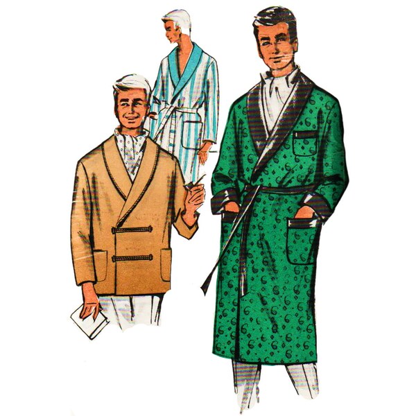Smoking Jacket Sewing Pattern Etsy