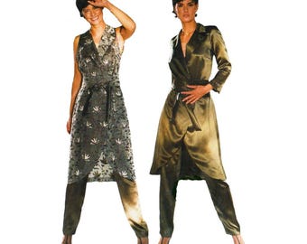 Y2K Coat Dress Sewing Pattern – Burda International 8336, XS to L, VFG
