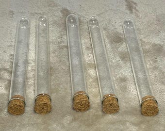 1000pcs Borosilicate Glass Test Tubes with Cork Stoppers  for Crafts, Bath Salts, Projects