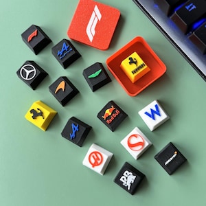Formula 1 Keycap | ESC Keycap | 3d Keycap | Mechanical Keybord | F1 Teams Keycap | Valentine's Day Gift | Custom Cherry, OEM, Sa MX Keycap