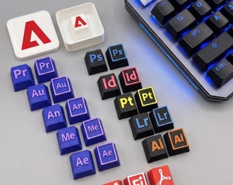 Adobe Creative Suite Keycap | Designer Keycap | ESC Keycap | 3D Printed Keycap | Photoshop Premiere Illustrator | Cherry MX| Adobe Keycap