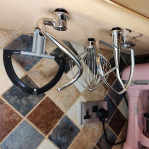 KitchenAid Mixer Attachment Holder | Top Mount | ABS | Top Mount Organizer | Paddle, Whisk, Hook, Beater Storage Organizer
