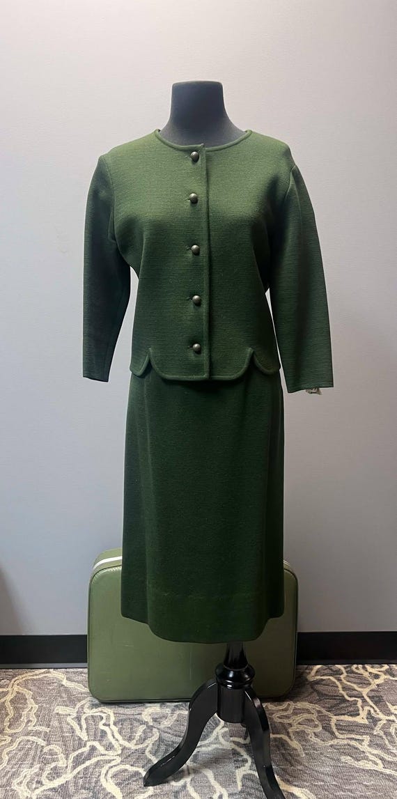 Vintage Wool 2-piece Skirt Suit Made in Italy Canada