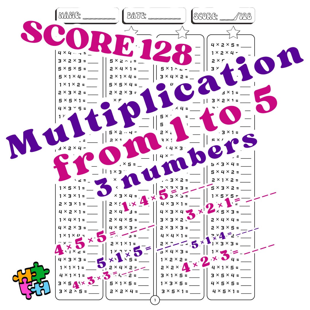 Printable Multiplication 3 Numbers Worksheets 20 Page Single Digit Printable multiplication 3 numbers worksheets 20 page single digit