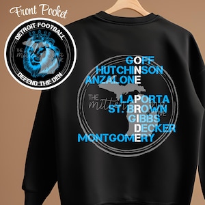 Detroit Football One Pride Names Defend The Den PNG File