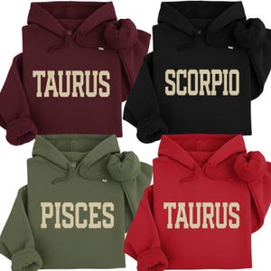 Zodiac Hoodie - Etsy