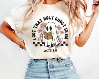 Funny Holy Ghost Graphic Tee, Spiritual Christian Shirt