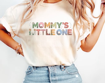 Mommy's Little One T-Shirt: Matching Family Outfit, US Cotton