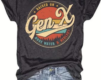 Gen X Crew Neck Tee: Soft Cotton Blend Casual T-Shirt