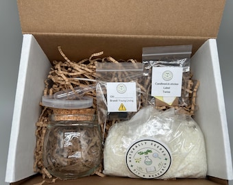 DIY Candle Making Kit | Natural Soy Wax | Beginner | Gift for Her | Eco-Friendly