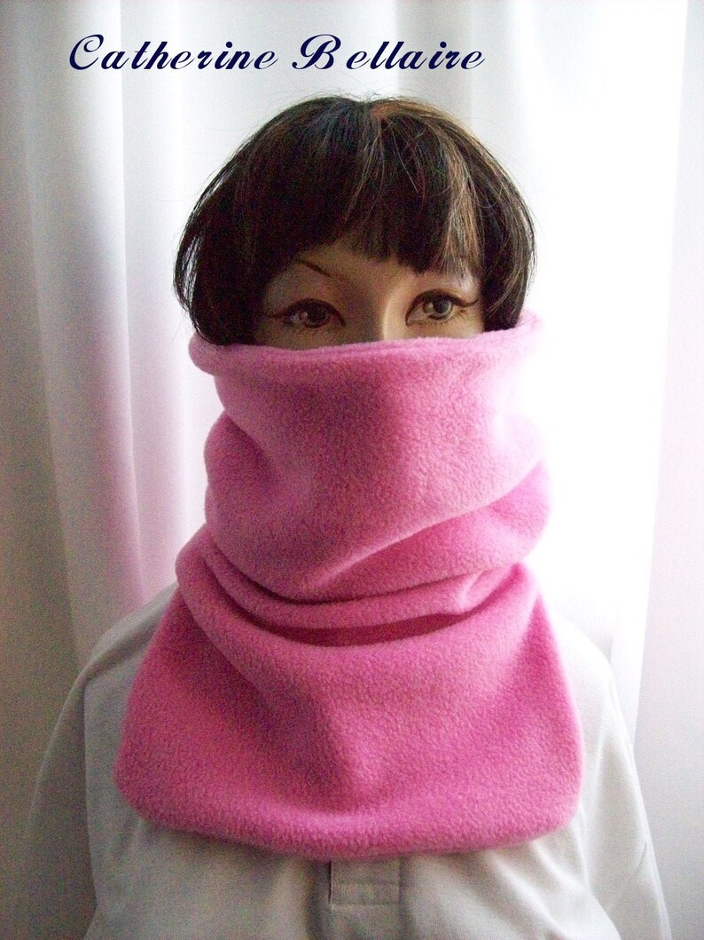 Polar Fleece Neck Warmer Bib Chest Cover Lined Optional W Etsy