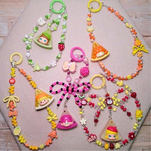 PopMart Authentic Fruit Platter Series POP BEANS | Blindbox Figure | Cute Handmade DIY Phone Strap | Bag Charm | Kawaii Keychain | Gift