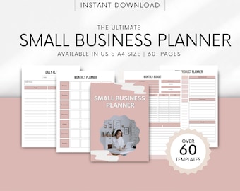 Small Business Planner Printable | Business Planner Canva | Business Planning | Business Planner