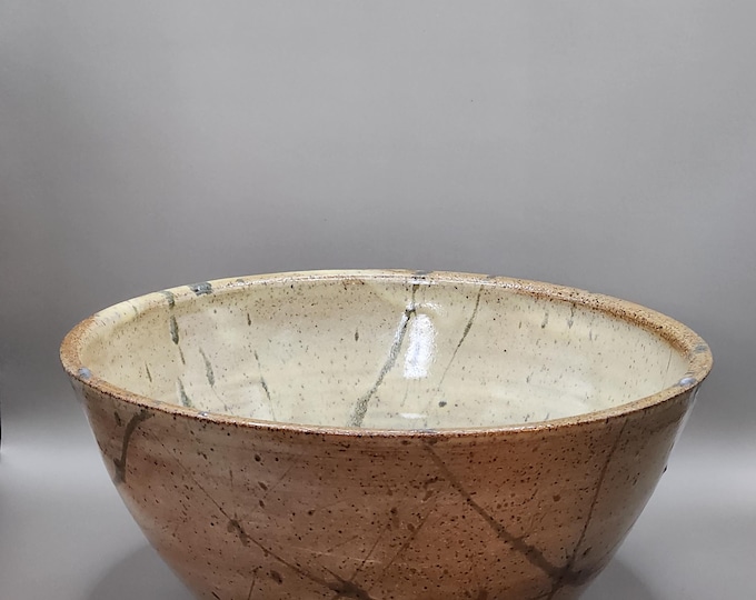 Large Golden Splatter Serving Bowl