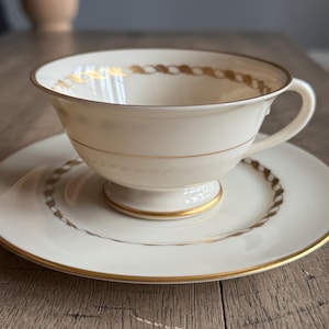 Vintage Franciscan Del Monte Footed Cup And Saucer Set Mid Century Made In USA