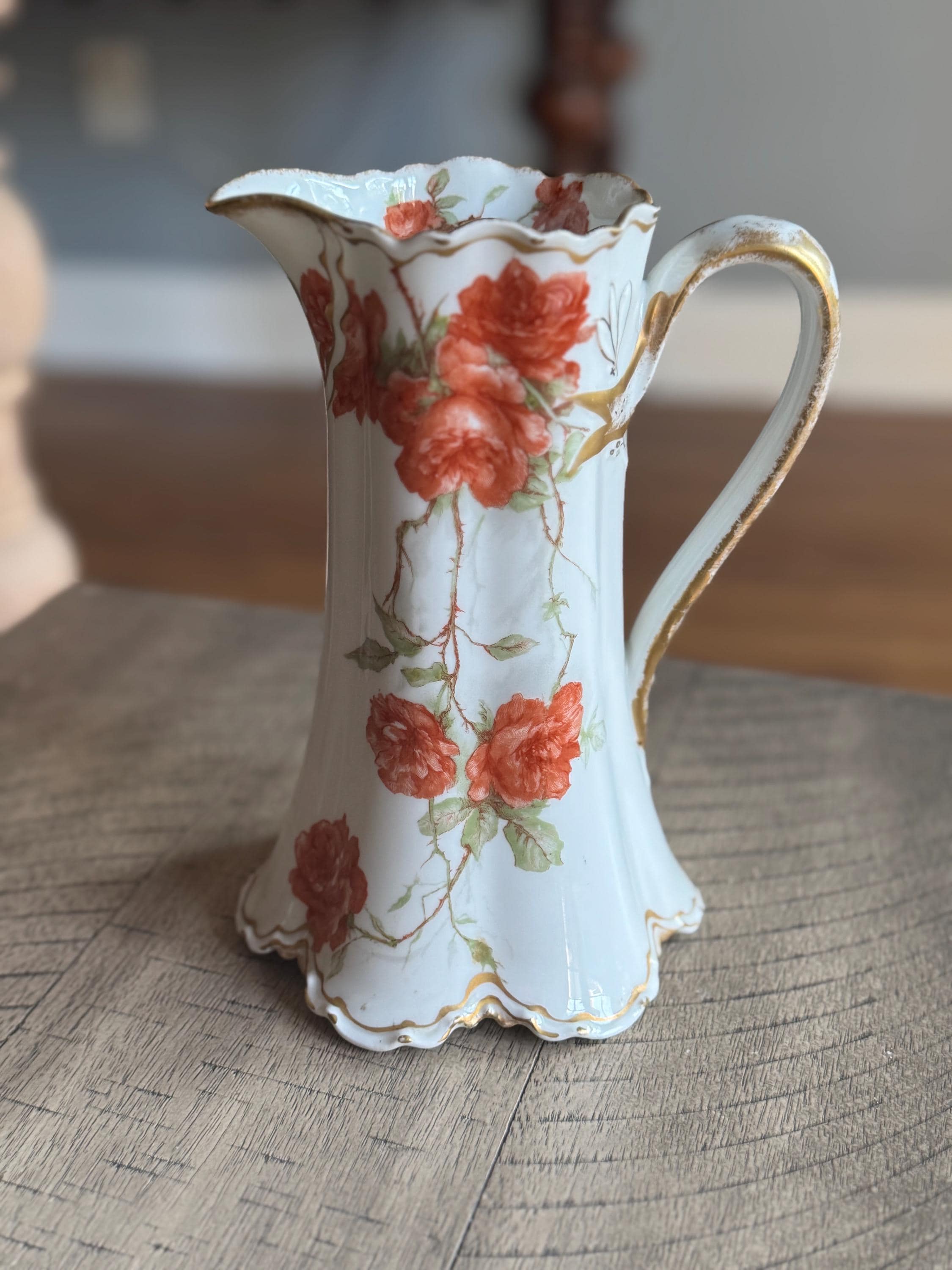 Haviland & Co  Limoges Exclusively Made For Reeves Luffman and Co Pitcher